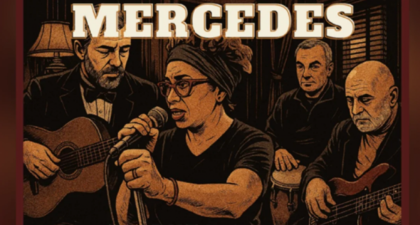 Homenaje a la Negra Sosa en el escenario de la Biblioteca Rivadavia